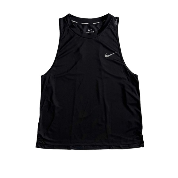 Nike Women’s Running Dri-Fit Black Razor Back Top/ Mesh Back - Picture 1 of 15